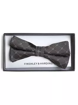 Шелковый галстук-бабочка Finshley & Harding, серый