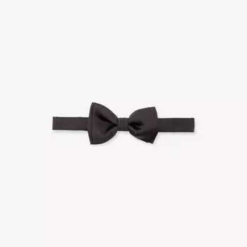 Шелковый галстук-бабочка с двойным бантом Ferragamo, цвет nero