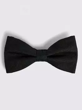 Шелковый галстук-бабочка с рисунком пейсли Moss, черный