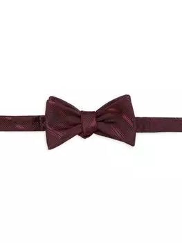 Шелковый галстук-бабочка с самозавязкой Bruno Piattelli, цвет Burgundy