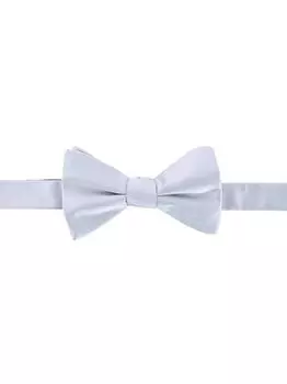 Шелковый галстук-бабочка Trafalgar, серебряный