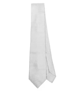 Шелковый галстук Barba, серый