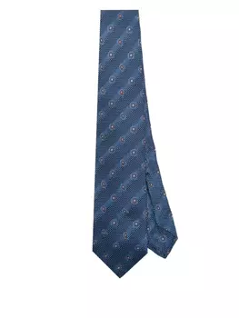 Шелковый галстук Barba, синий