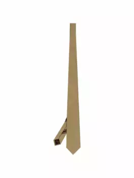 Шелковый галстук Brioni, коричневый