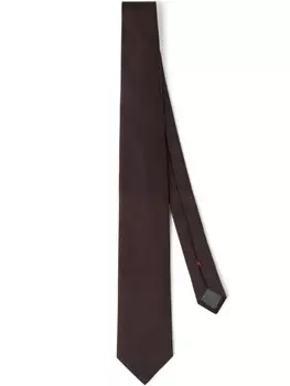 Шелковый галстук Brunello Cucinelli, коричневый