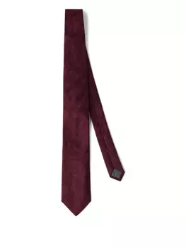 Шелковый галстук Brunello Cucinelli, красный