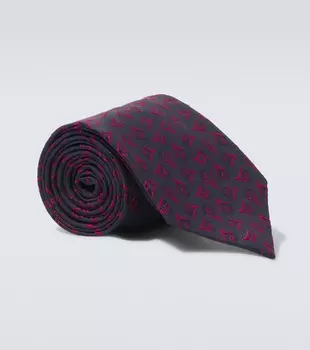 Шелковый галстук Charvet, Navy Red