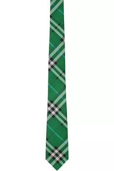 Шелковый галстук Check Burberry, цвет leaf