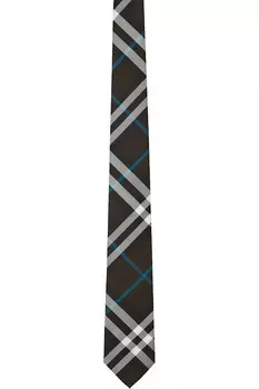 Шелковый галстук Check Burberry, цвет snug