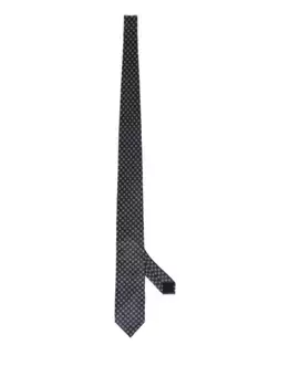 Шелковый галстук Corneliani, коричневый