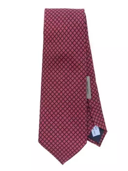 Шелковый галстук Corneliani, красный