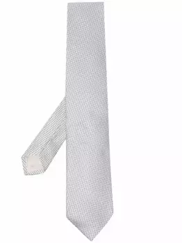 Шелковый галстук D4.0, белый