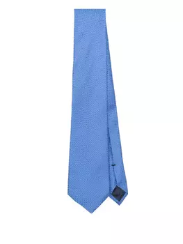 Шелковый галстук Emporio Armani, синий