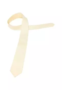 Шелковый галстук ETERNA, кремовый