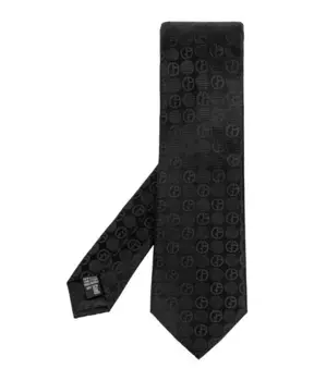 Шелковый галстук Giorgio Armani, черный