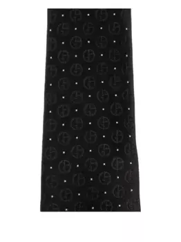 Шелковый галстук GIORGIO ARMANI, черный