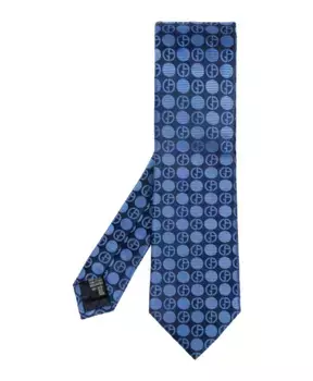 Шелковый галстук Giorgio Armani, синий
