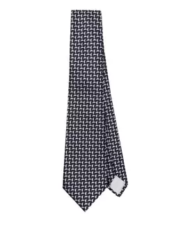 Шелковый галстук Giorgio Armani, синий