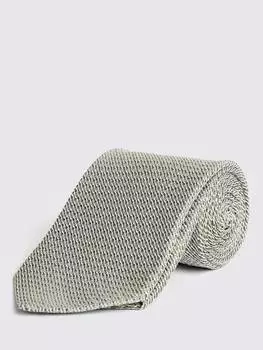 Шелковый галстук гренадинового цвета Moss, зеленый