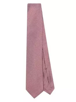 Шелковый галстук Kiton, красный