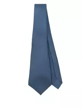 Шелковый галстук Kiton, синий