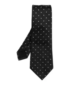 Шелковый галстук Lanvin, черный