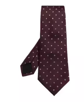 Шелковый галстук Lanvin, красный