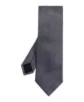 Шелковый галстук Lanvin, серый