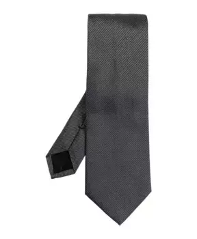 Шелковый галстук Lanvin, серый