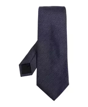 Шелковый галстук Lanvin, синий