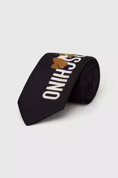 Шелковый галстук Moschino, черный
