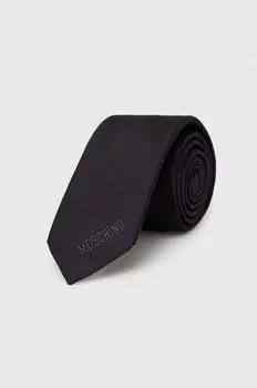 Шелковый галстук Moschino, черный