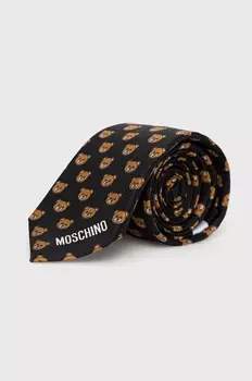 Шелковый галстук Moschino, черный