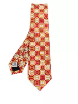 Шелковый галстук Moschino, красный