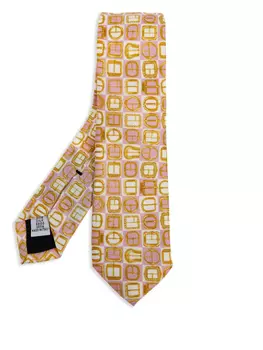 Шелковый галстук Moschino, розовый