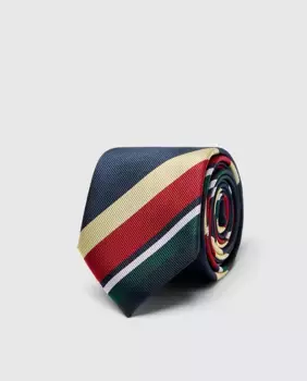 Шелковый галстук на заказ Selected, жёлтый