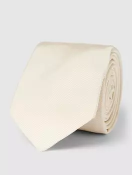 Шелковый галстук однотонного дизайна (7 см) Blick, экрю