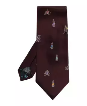 Шелковый галстук Paul Smith, красный