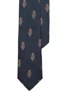 Шелковый галстук Polo Ralph Lauren, темно-синий