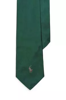 Шелковый галстук Polo Ralph Lauren, зеленый