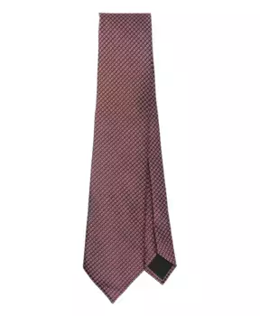 Шелковый галстук производства Италии. Ermenegildo Zegna, красный