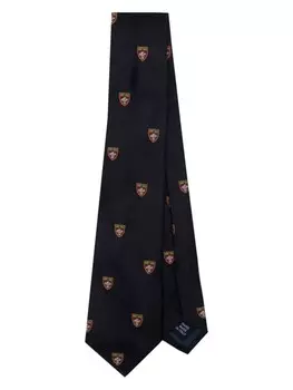 Шелковый галстук Repp Club Polo Ralph Lauren, синий