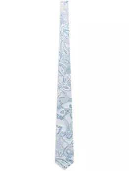 Шелковый галстук с принтом ETRO, синий