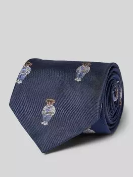 Шелковый галстук с узорчатой строчкой Polo Ralph Lauren