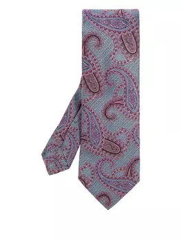 Шелковый галстук с узором пейсли ETRO, синий