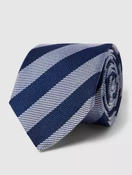 Шелковый галстук в полоску, модель WOVEN OXFORD Tommy Hilfiger, светло-серый