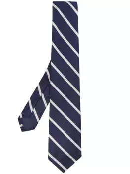 Шелковый галстук в полоску POLO RALPH LAUREN, синий