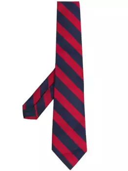 Шелковый галстук в полоску POLO RALPH LAUREN, синий