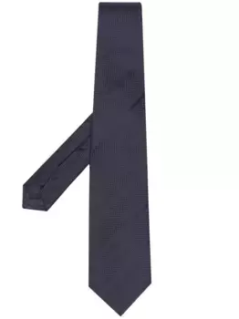 Шелковый галстук в полоску TAGLIATORE, синий