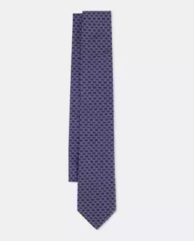 Шелковый галстук в стиле фэнтези Emidio Tucci, синий